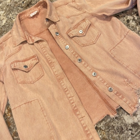 entro Jackets & Blazers - Pink Jean Jacket